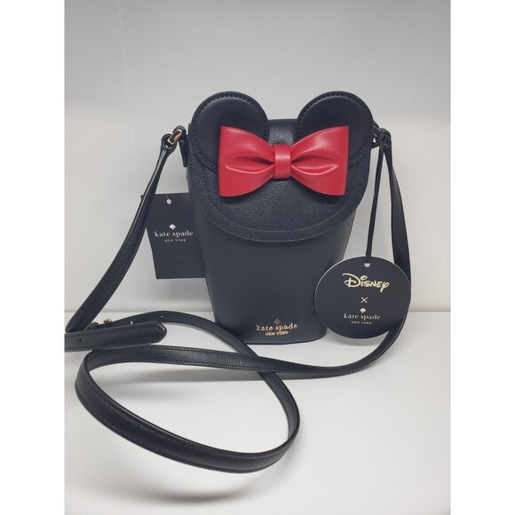 KATE SPADE NEW YORK DISNEY BLACK MINNIE 3D CROSSBODY - Picture 2 of 2